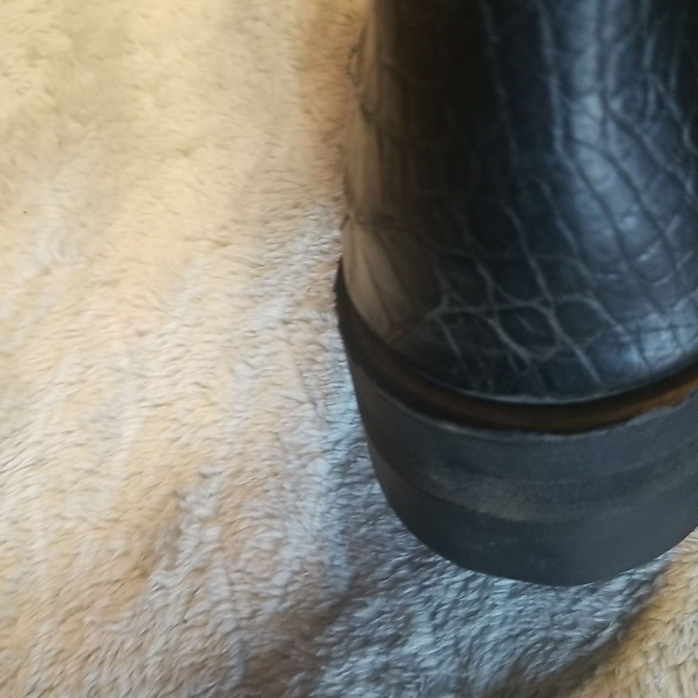 RANCHO Men's Cowboy Boots Sz 28.5(9.5 US). Made In Mex. Turquoise & Black EUC - Picture 4 of 7